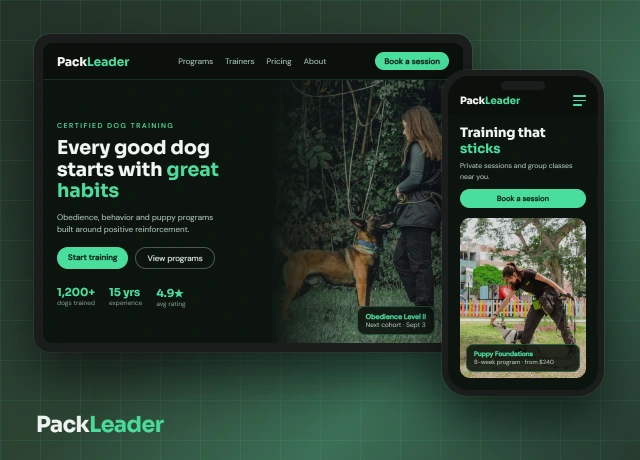 dog training website