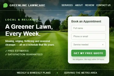 Lawn Care website
